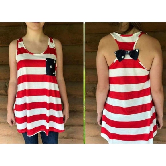 closet clear out must bundle 3 items 4th of July tanks - Picture 5 of 6